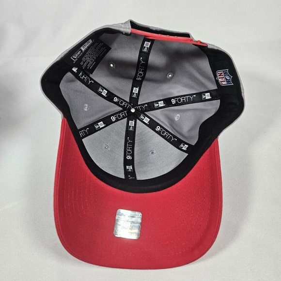 New Era Chiefs Hat 9FORTY Adjustable Cap NFL Football Red Gray - Picture 6 of 9